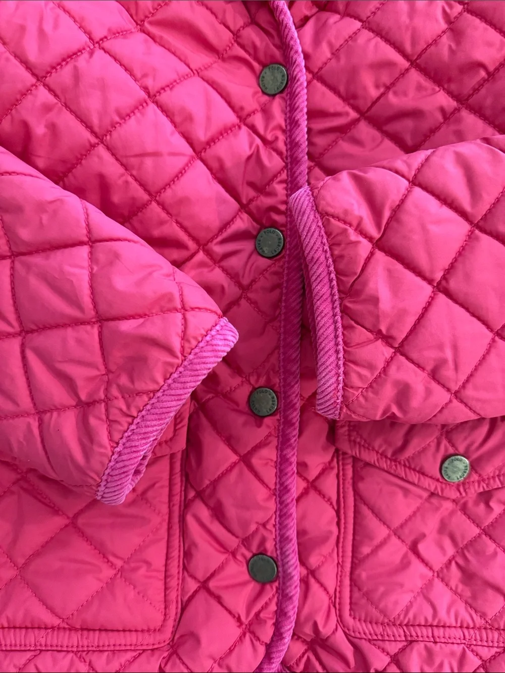 Ralph Lauren Girls' Quilted Fuchsia Jacket size 6x